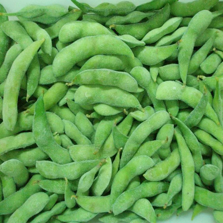 
bulk packing frozen peeled edamame 