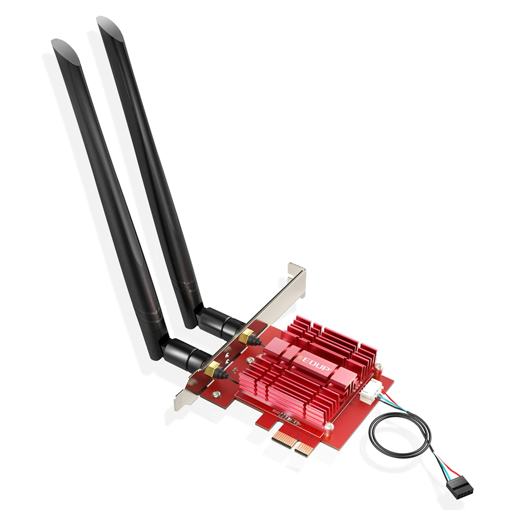 Сетевая карта 5400 Мбит/с 2 4G/5G/6G 802.11AX WIFI 6E In-tel AX210NGW AX200 BT 5 беспроводной адаптер PCIE PCI Express AX210