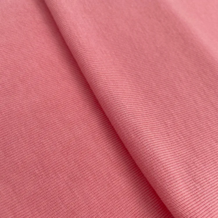 Tencel lyocell fleece 1*1 ribbed knitted fabric 35S/1