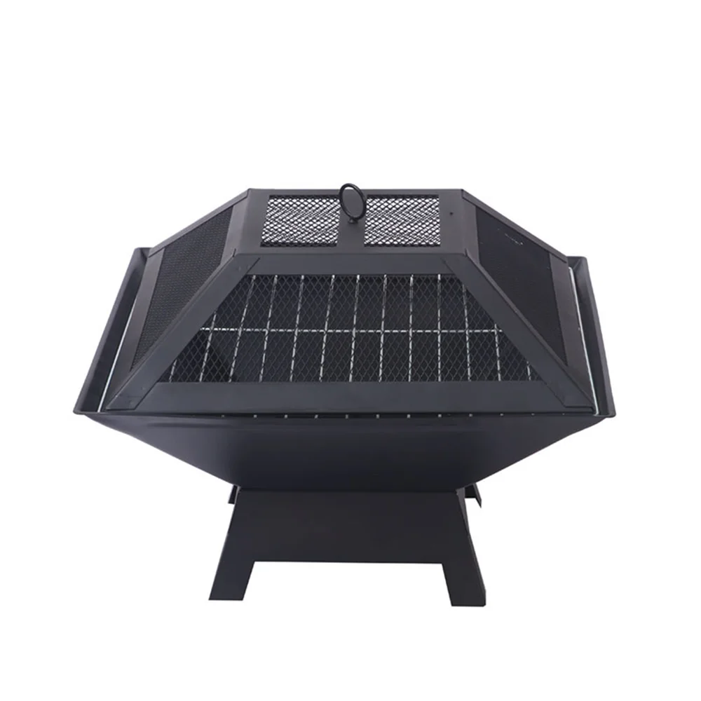 Outdoor Flexible 1M Barbecue Cart Durable Stainless Steel,BBQ Double-side Adjustable Mechanism Rotary Charcoal BBQ With Skewers/