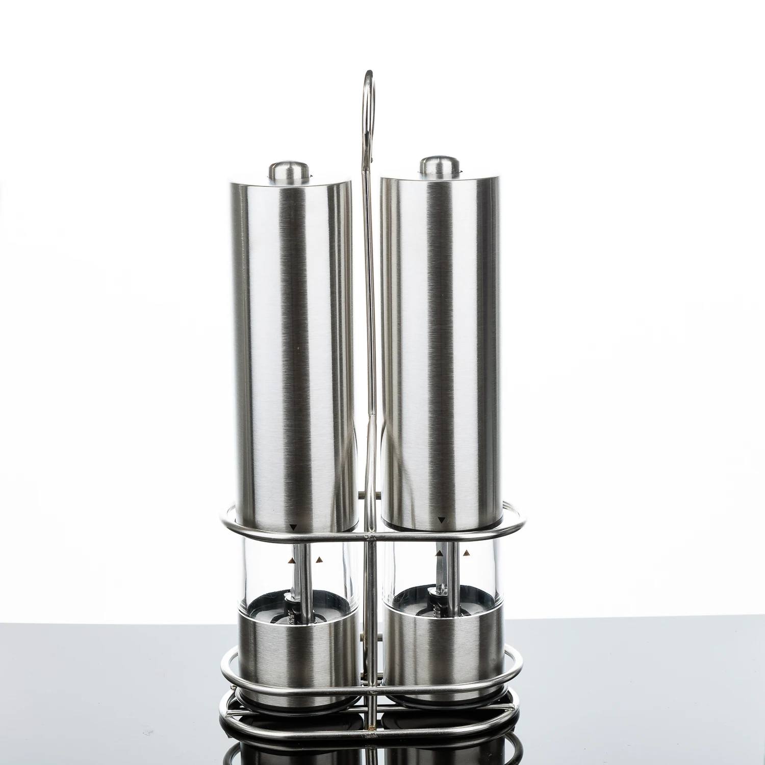 Набор электрических мельниц для перца с подставкой из нержавеющей стали набор и