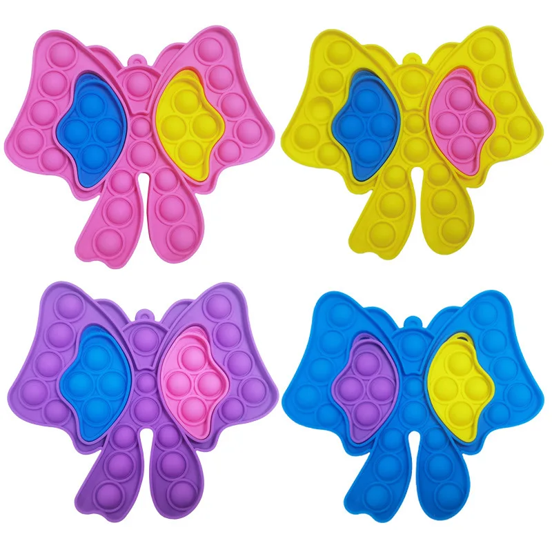 Wholesale Custom Push Pop Bubble Sensory Popper it Silicone Stress Reliever Adult Fidget Toys Kids Pop Toy