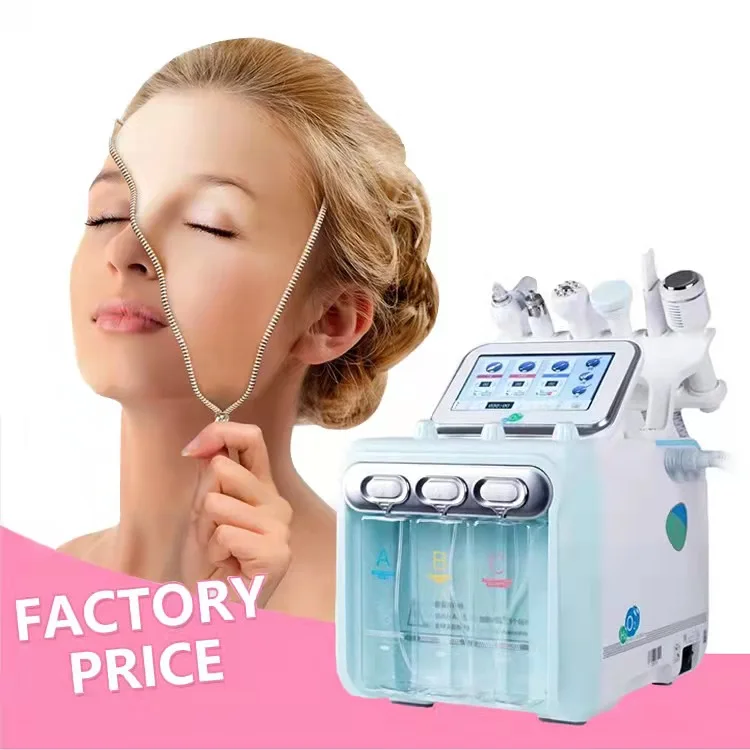 Upgrade Korea 6 In 1 Hydra Peeling Facial hydrofacials Small Bubble Water Hydro Aqua Facial h2o2 Hydrafacials Machine