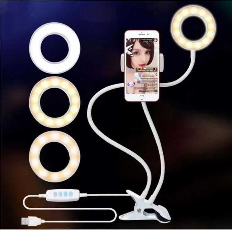 Selfie Ringlight with iPhone Tripod & Cell
