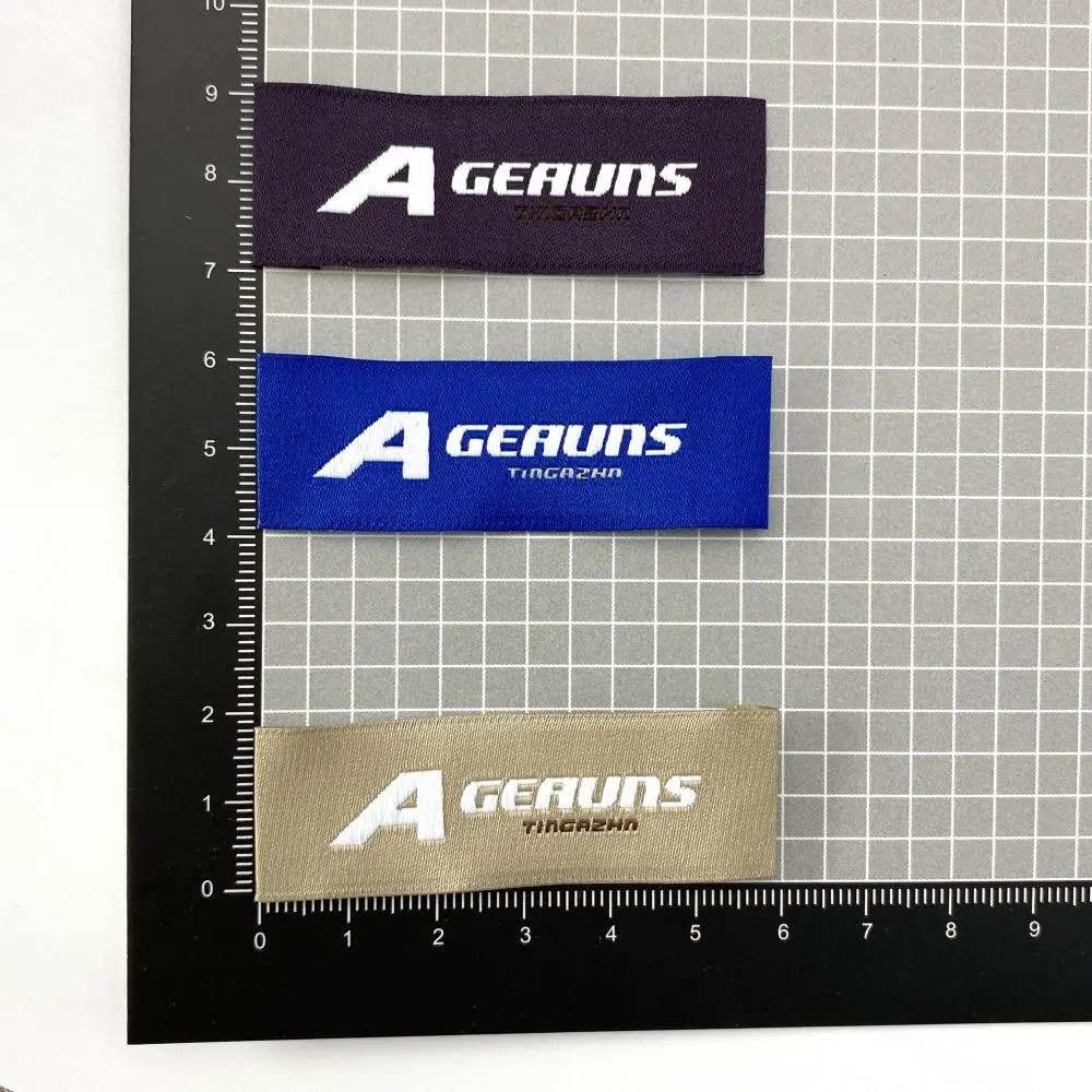 High Quality Custom Clothes Woven Tags Neck Label Clothing Labels With Symbols for Clothing