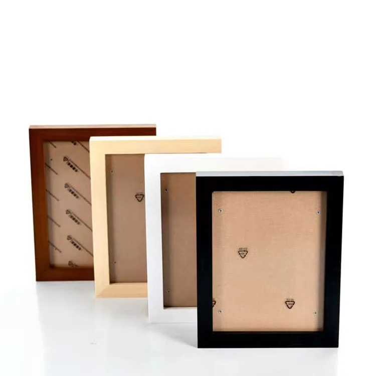 custom black wood deep Shadow Box photo Frame Molduras para fotos porta retrato Picture frame