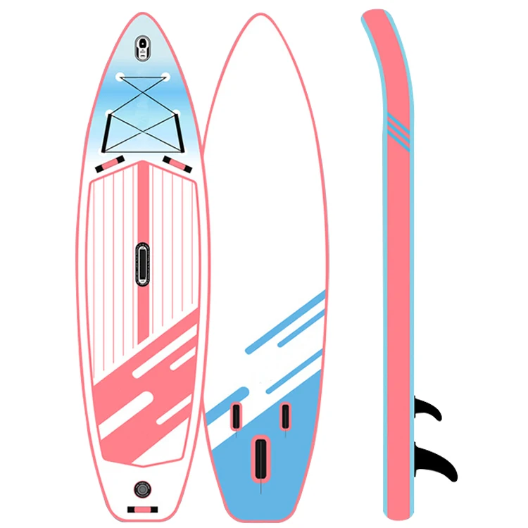BS-s 335*86*15cm clear stand up paddle board transparent sup hard with foot leash crystal drop stitch kayak