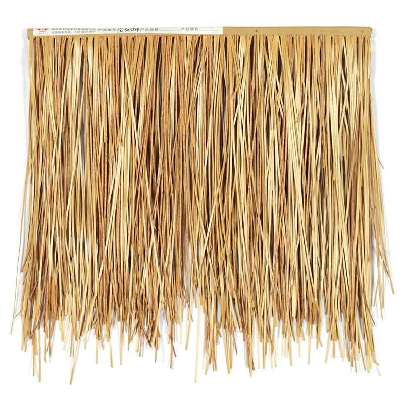 Hot Sale Plastic Artificial Flower Ceiling Natural Thatch Roofing Synthetic Pvc Grass Palm Roof