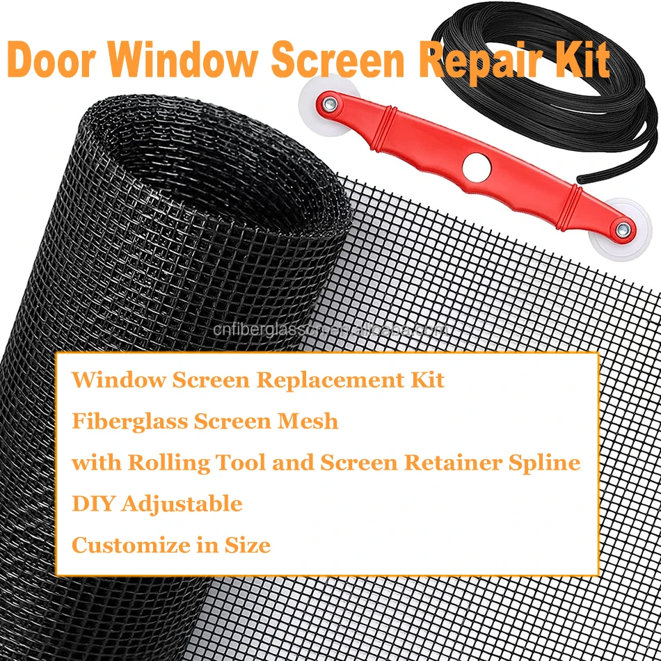 100gsm Fiberglass Mesh Fly Screen Roll Insect Screen Mesh for Mosquito Door & Window Screens