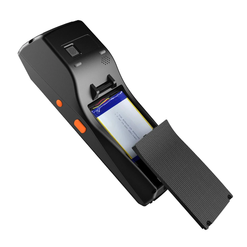 QS Built in 58mm thermal printer PDA 5501 Rugged Android 2D Barcode Scanner with GMS for Water/Power Billing Printing  pda