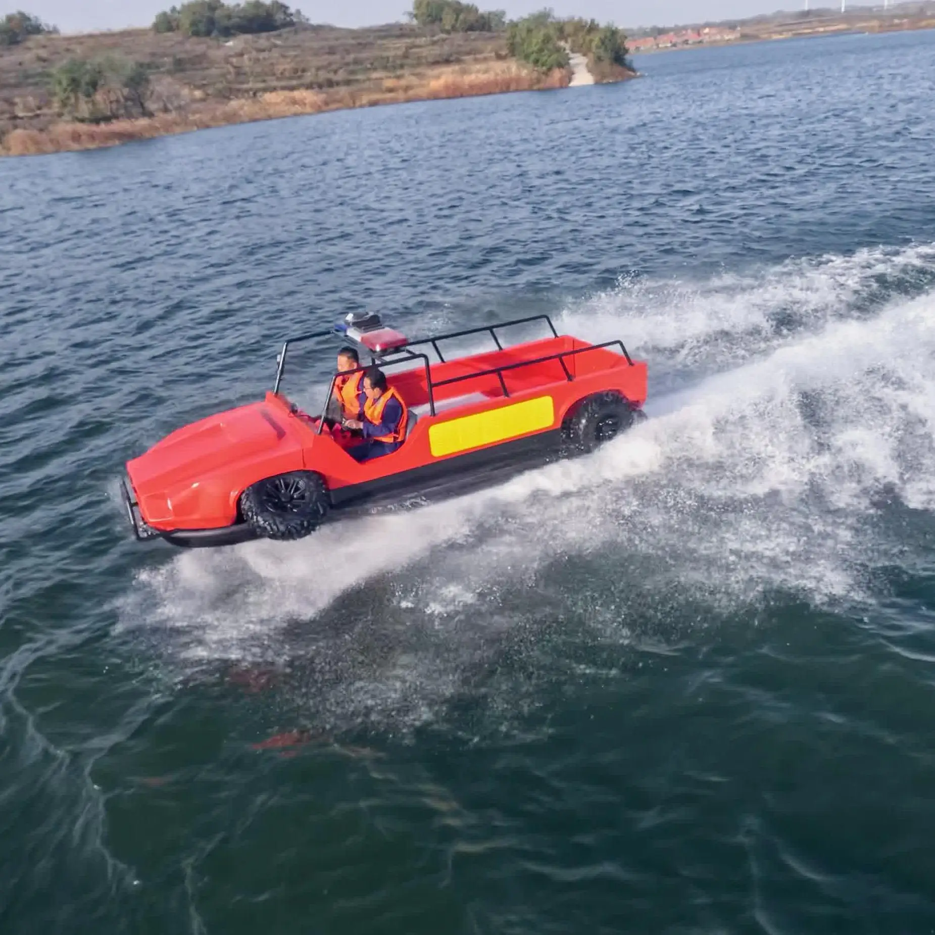 Longhe Factory Sale Low Price 4x4 Amphibious Emergency Rescue Boat