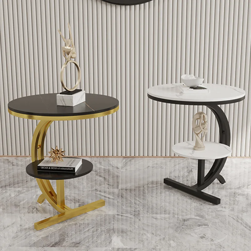 Coffee Table White Book Bed Bedside Small End Sofa Accent Side Set Gold Living Room Furniture Modern Luxury Marble Coffee Table