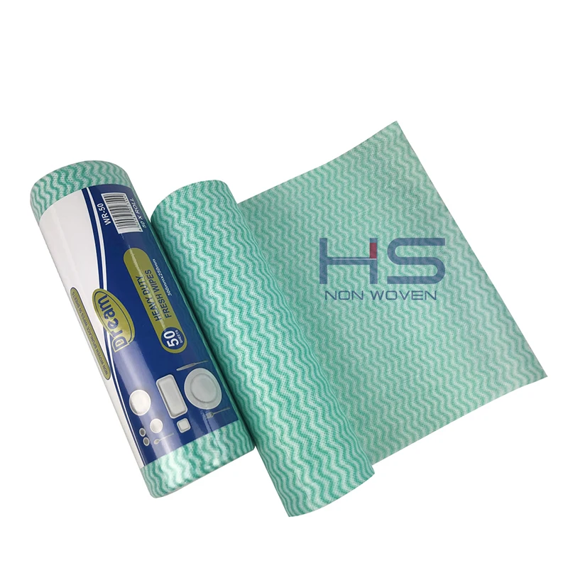 Spunlace Non woven Disposable Multi Use Cleaning Wipes Roll