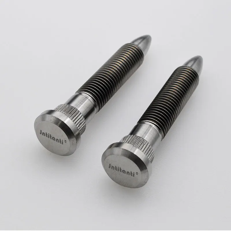 Extended Spike End Gr.5 titanium screw alloy wheel bolt stud of car M12x1.25 mmM12x1.5mm