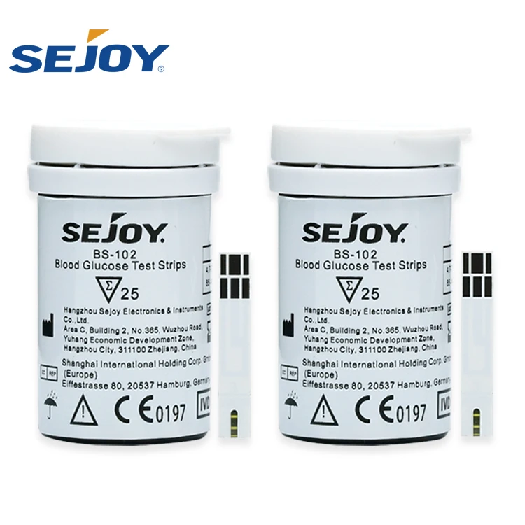 Sejoy blood sugar glucose monitor blood glucose digital monitor monitoring With Test Strips