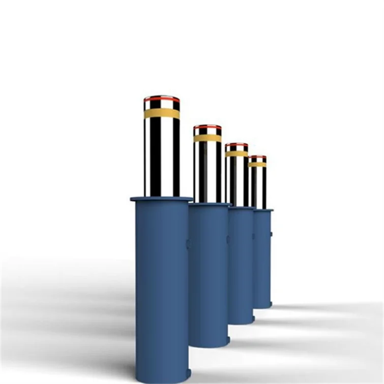 Retractable Stainless Steel Remote Control Parking Bollard Automatic Hydraulic Rising Bollard hydraulic automatic bollard