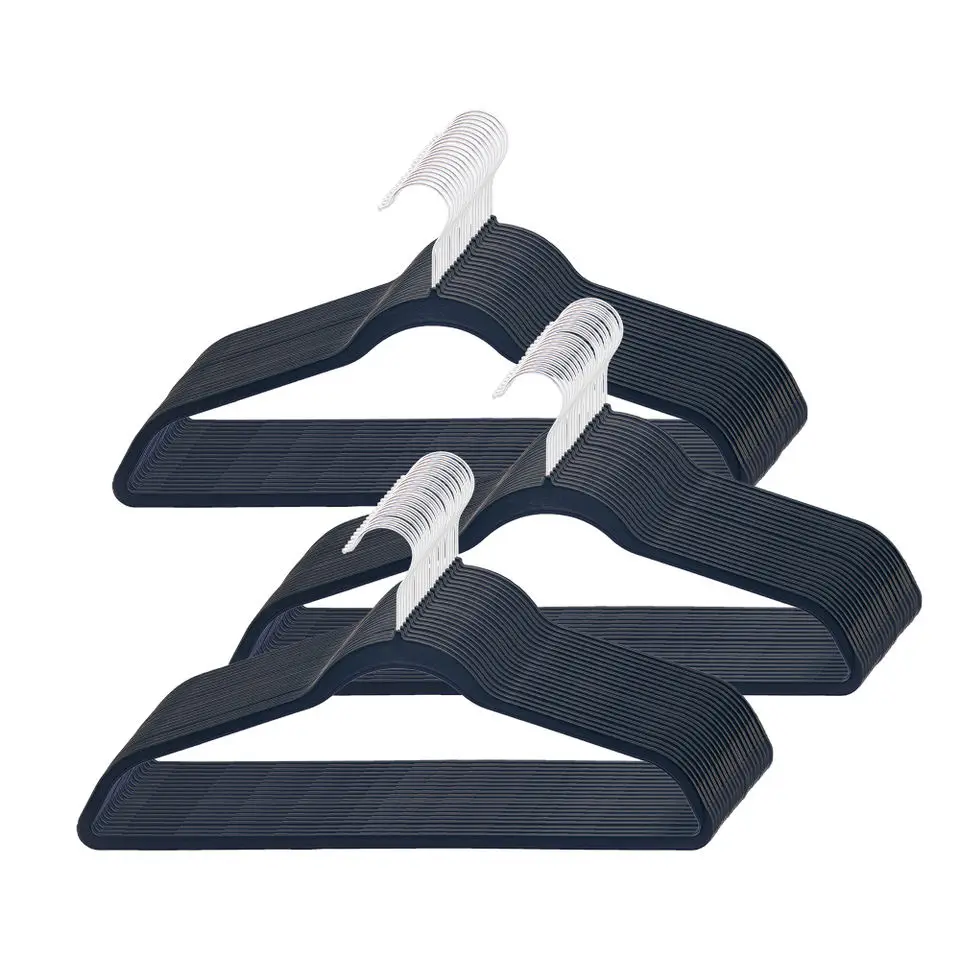 Factory wholesale Black Super Heavy Duty Premium Quality Plastic Suits Hangers Plastic Hangers