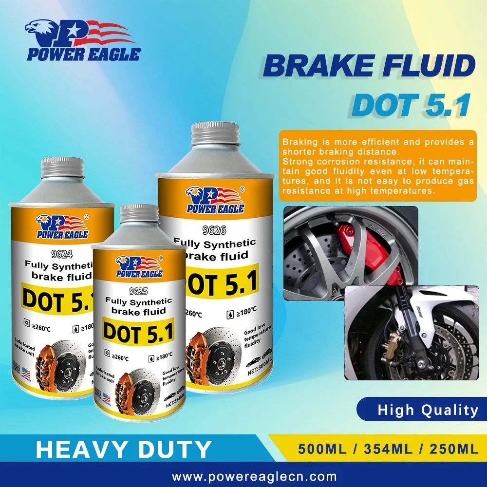 OEM Factory Direct High Quality High Temp Hydraulic  Brake Fluid Dot 4 250ML/354ML/500ML