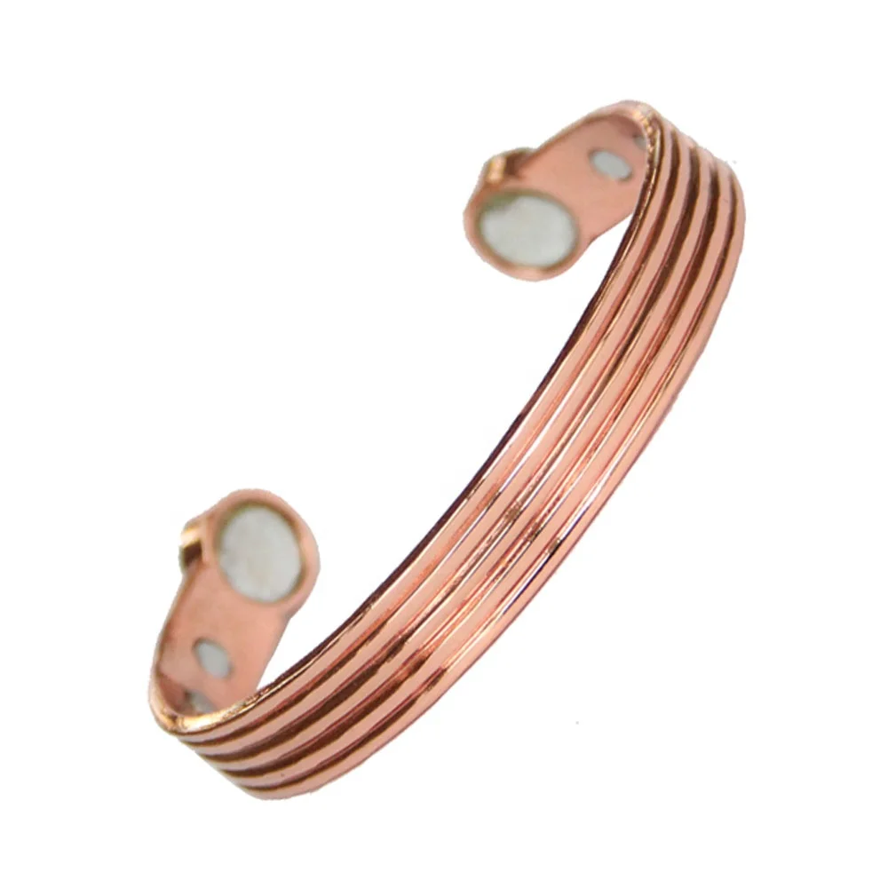 Wholesale Energy 3000 Gauss Magnetic Therapy Arthritis Copper Cuff  Bio Magnetic Copper Healing Bracelet