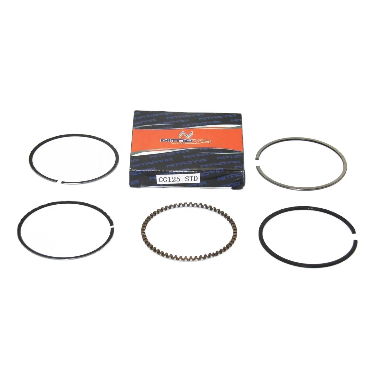 13011-383-620 13021-397-000 High Quality Motorcycle Engine Crankshaft 56.5mm Piston ring set For CG125
