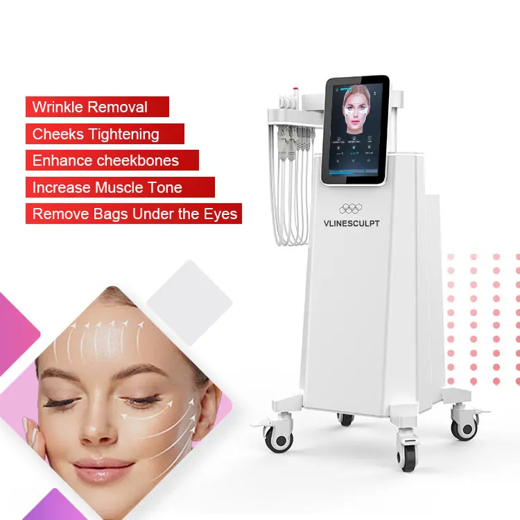 2024 Newest Pe-Face Lifting PeFace 6 Pads Non-invasive Anti-aging ems for face care beauty device ems facial sculpting machine