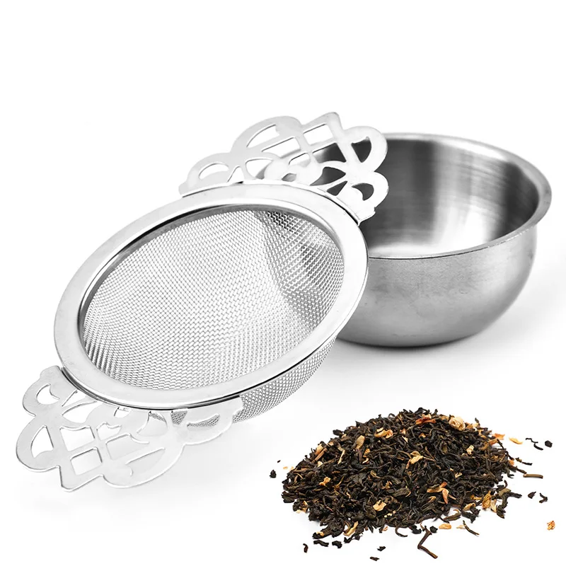 New design Extra-fine double mesh 304 stainless steel tea strainers for loose tea