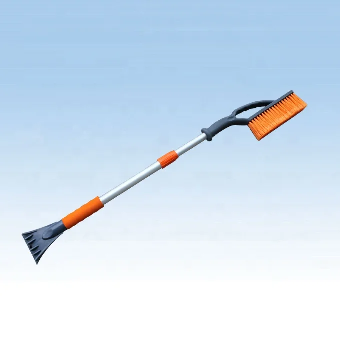48cm Soft PET bristle snow brush for car cleaning with Ice shovel