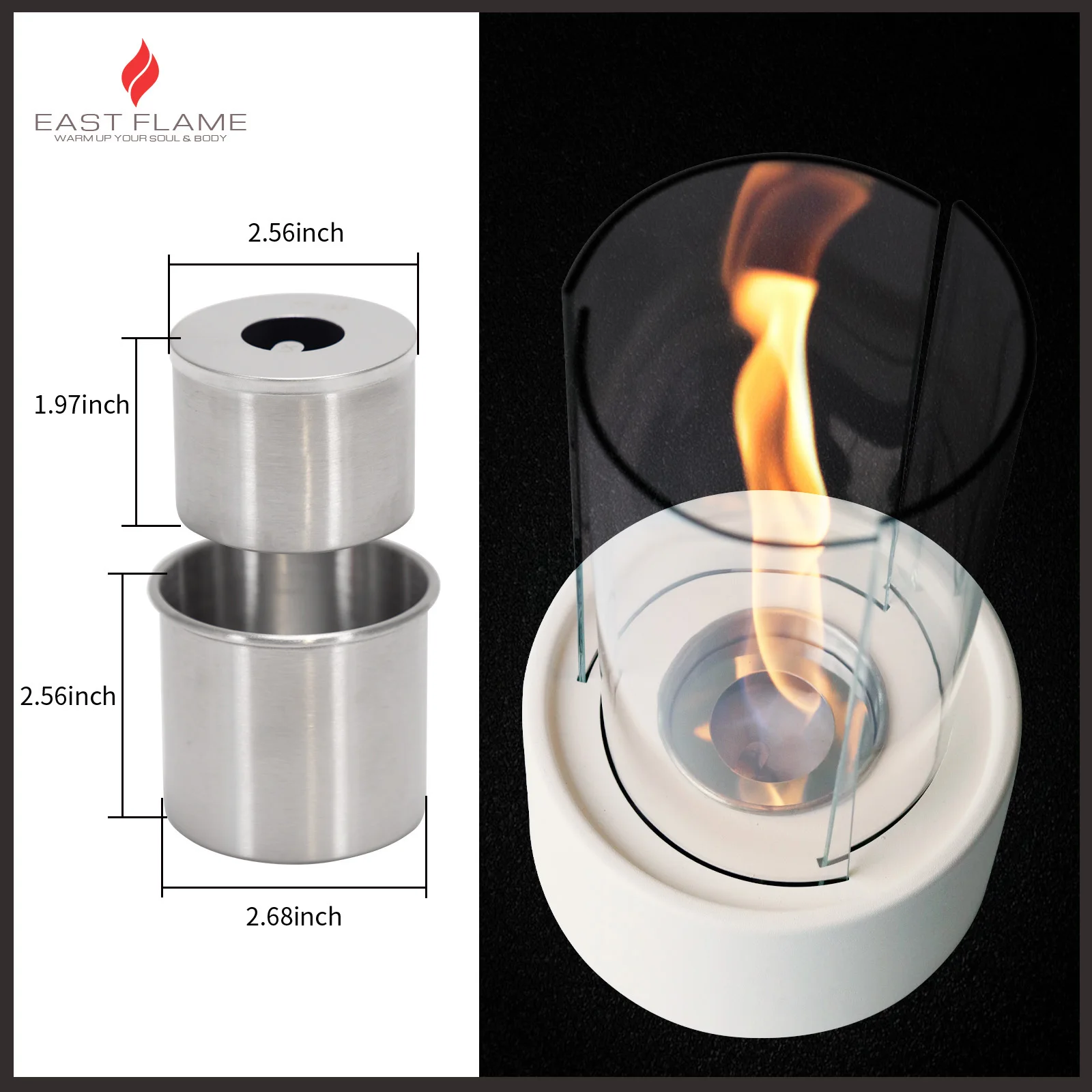 HOT SALE tabletop fire pit tornado Fire home decor Freestanding Bio ethanol fireplace spin flame patio heater Smokeless fire pit