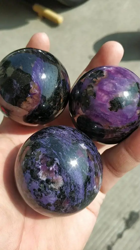  Хит продаж красивые натуральные фиолетовые шарики Charoite Хрустальные для