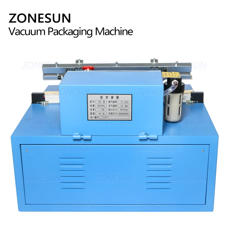  ZONESUN ZX500 автоматическая вакуумная упаковочная машина для упаковки