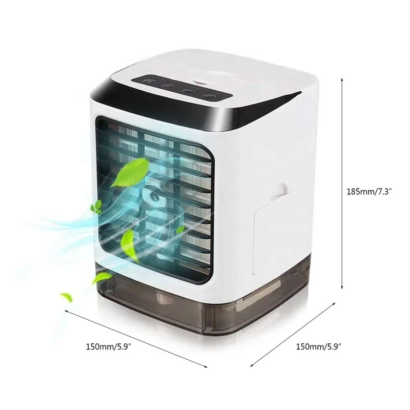 Wholesale Mini USB Air Cooler Humidifier Purifier Water Portable LED Light  Air Cooler Personal Evaporative Air Cooler