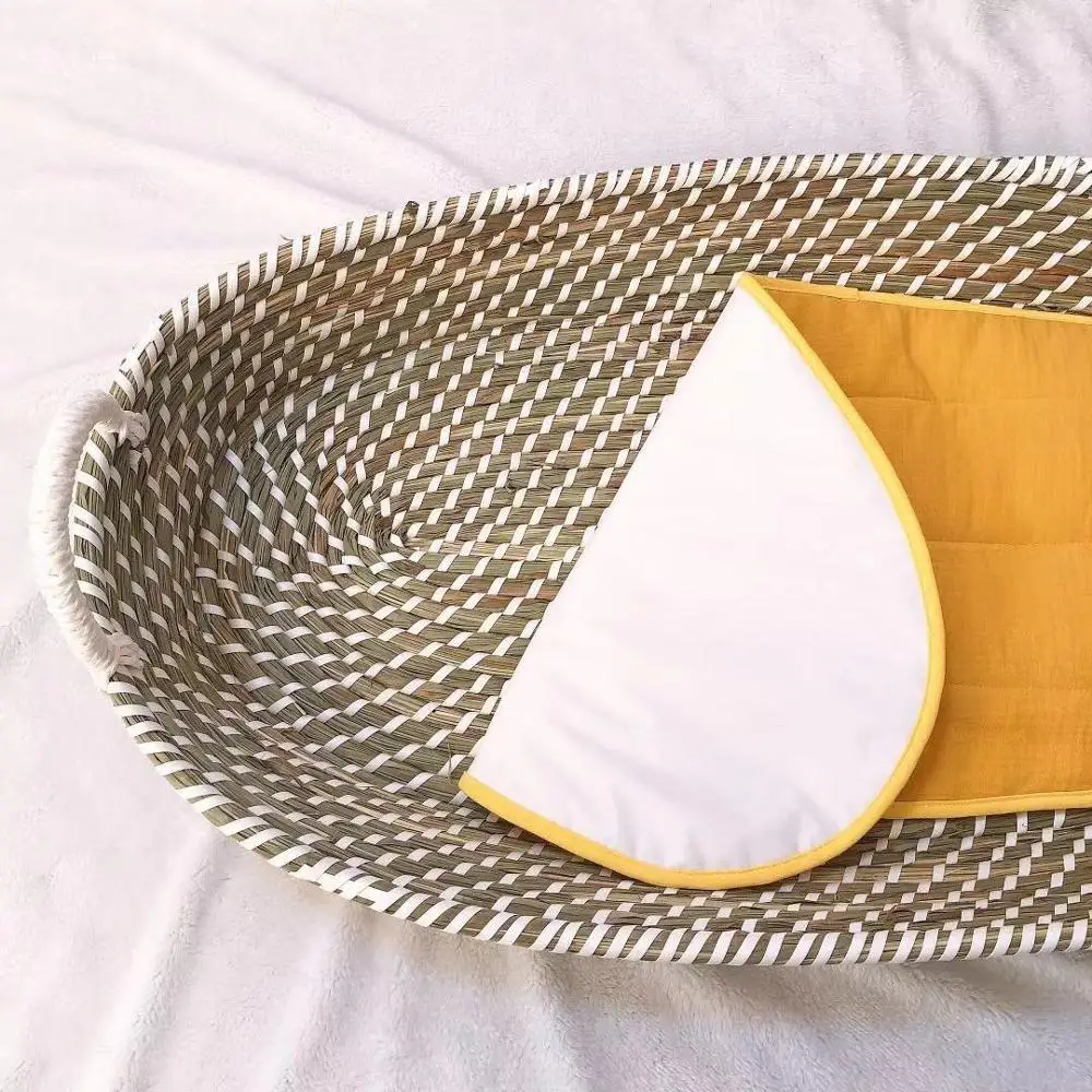 Popular New fashion sea grass baby changing moses basket