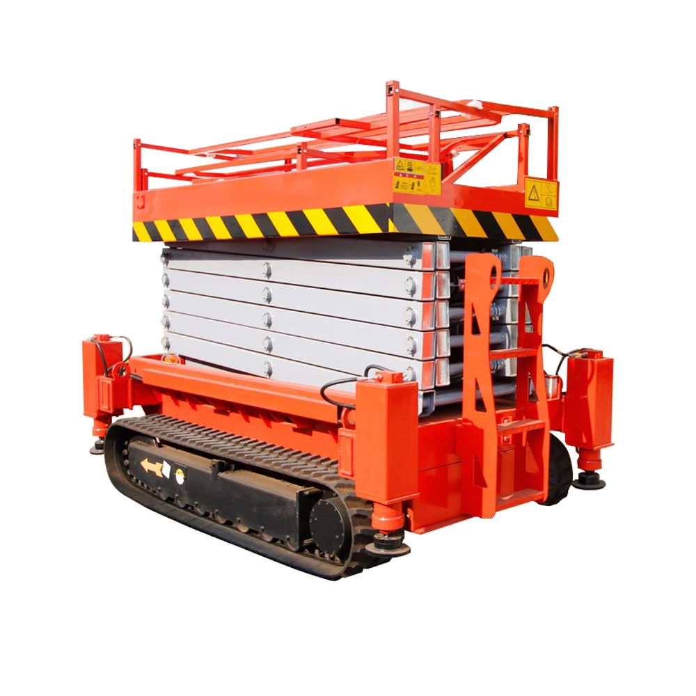 Portable lift platform small mobile tracked electric 6m 8m10m 12m 14m all terrain use self propelled hydraulic