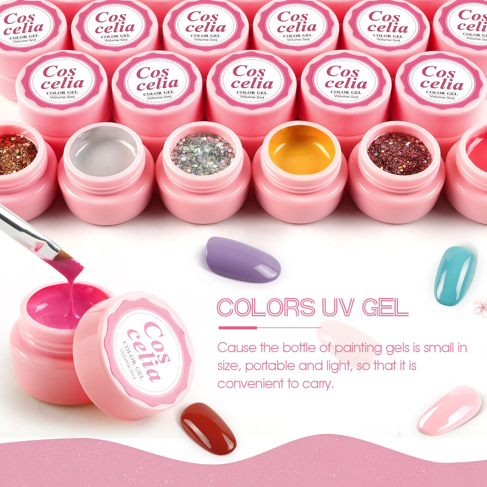 2022 Hot Sale 30 Colors UV Gel Kit Beauty Products UV Gel Nail Polish Professional Suppliers Private Label OEM Color