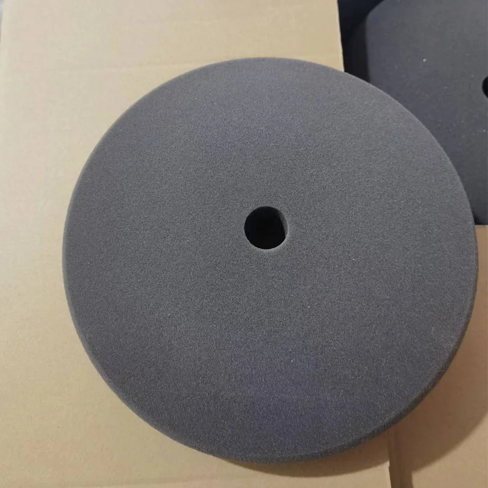Multiple Options Blue Green Yellow Recessed Better Edge Soft Polish Slant Design Medium Cut Sponge Car Polishing Foam Pad
