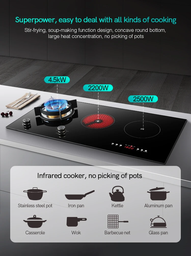 Good Quality 3500W Induction Cooker Cooktop Burner Commercial Three-Burner Induction Stove