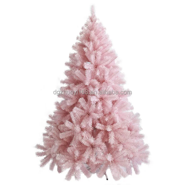 Home Decor Pink Christmas Tree for Holiday Indoor 3ft to 7ft Customized PVC Item Outdoor