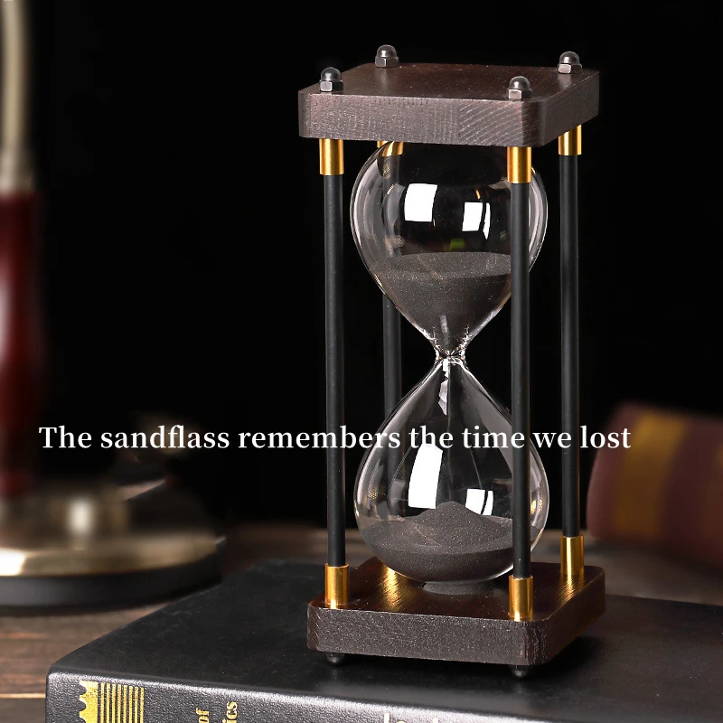 Wholesale Sand Watch 1 Hour And Half Hour Hourglass Quicksand Hourglass For Souvenirs Birthday Gift Wooden sand timer