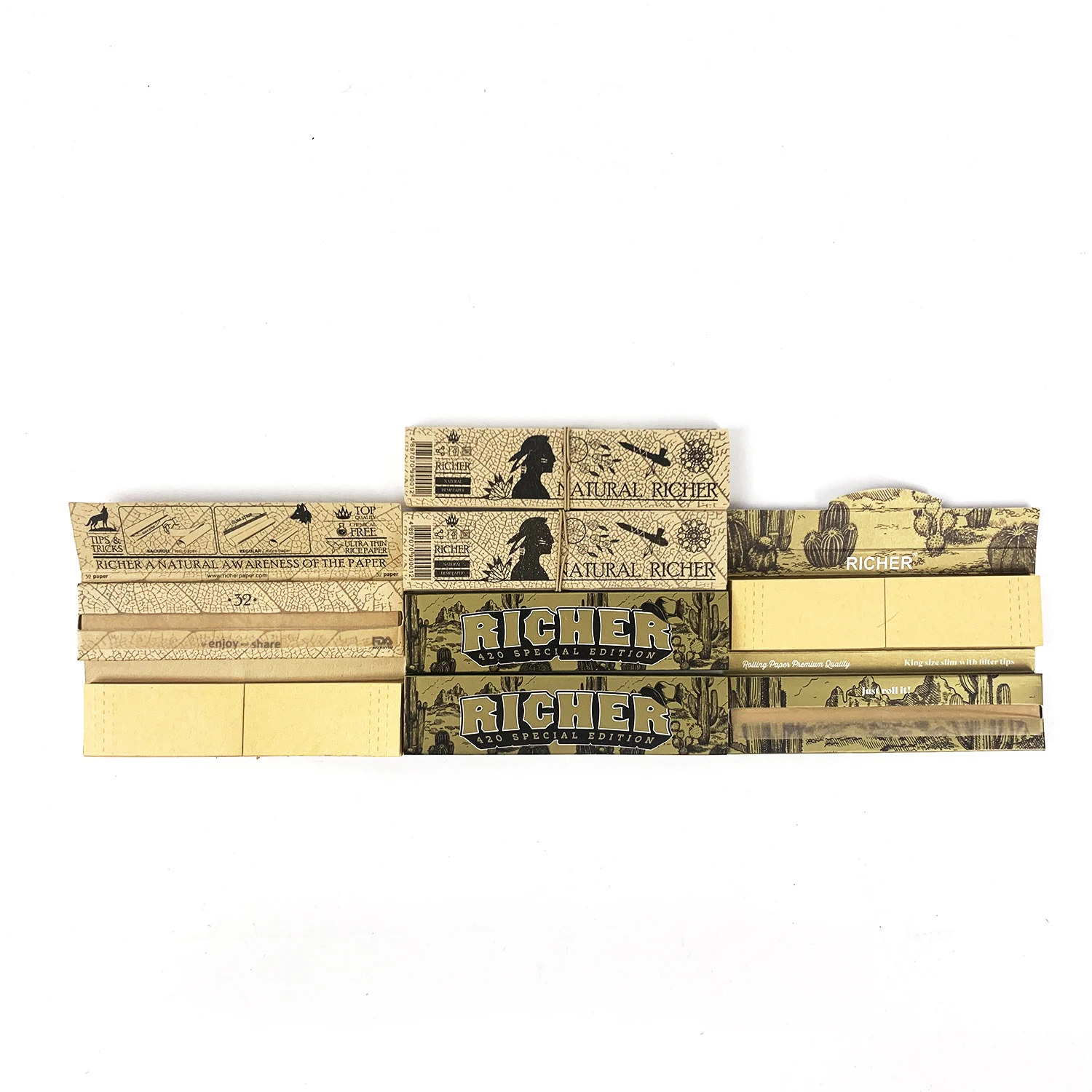 Best Smoking Paper Roll King Size Custom Unbleached And Rice Smoking Rolling Paper