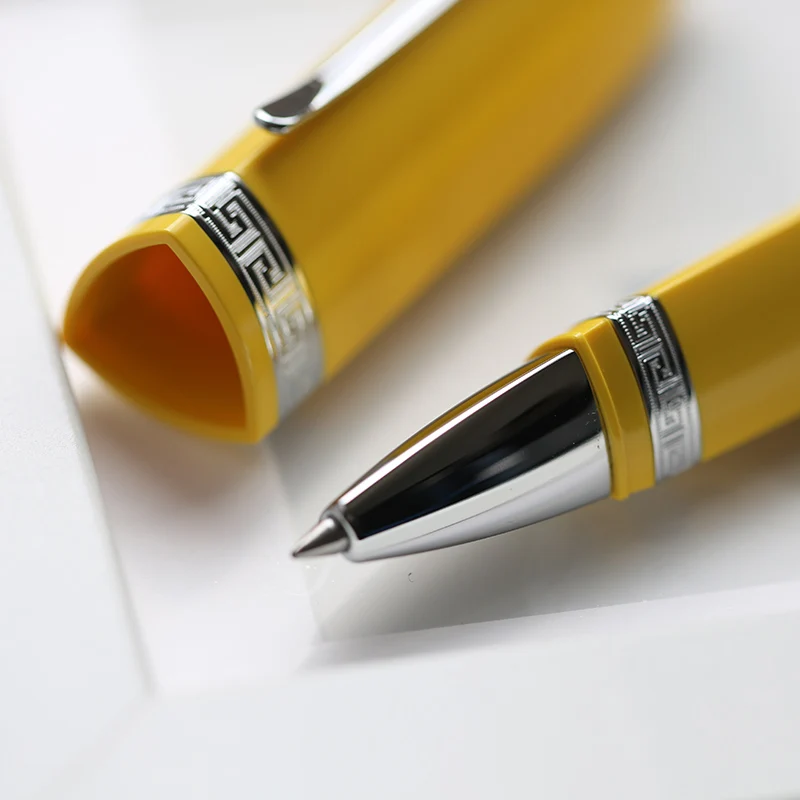 MAJOHN V60 triangular shaped upright piston fountain pen signature ballpoint pen anti rolling plug-in German made ballpoint core