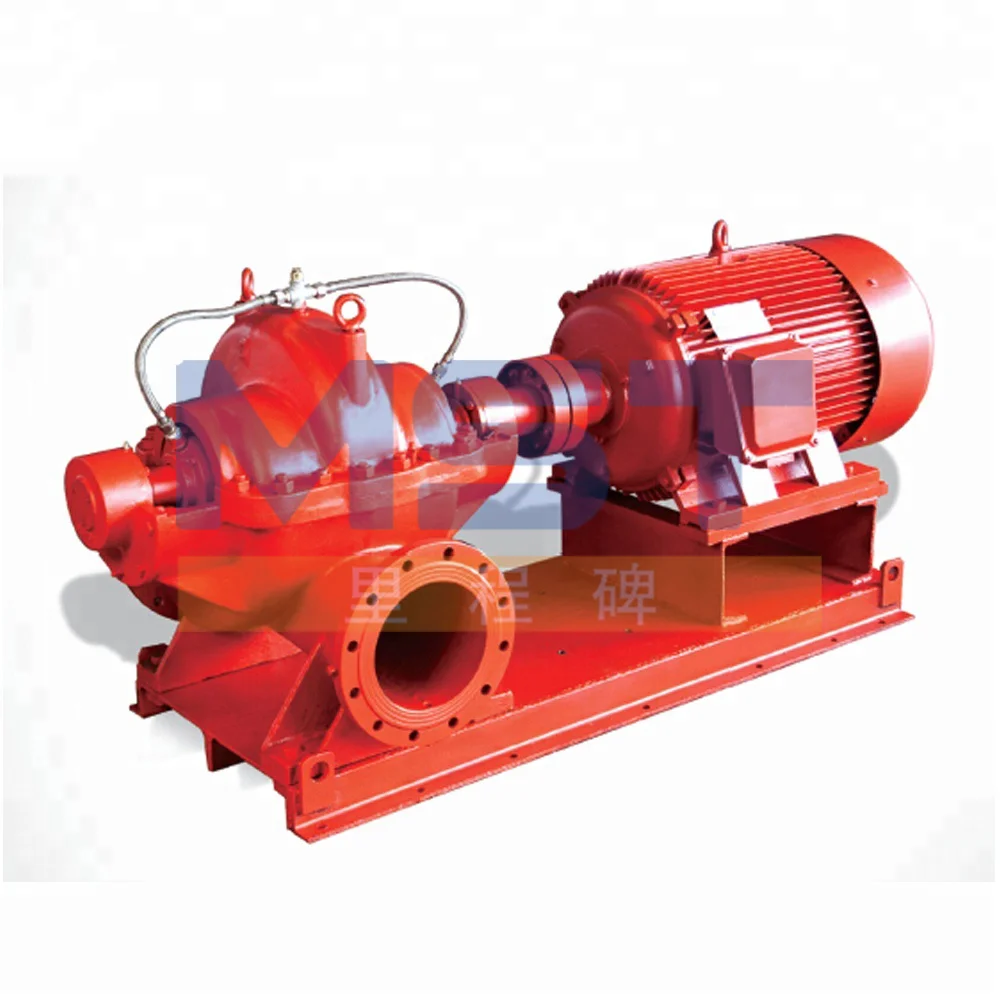 100kw large flow rate high efficiency cast iron water pump electric double-suction pump for farmlan irrigation