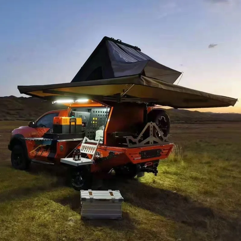 TOPLEADER AUTO PARTS Outdoor SUV  Car Roof Tent 270 degree  Awning Fan-shape Convenient roof tent