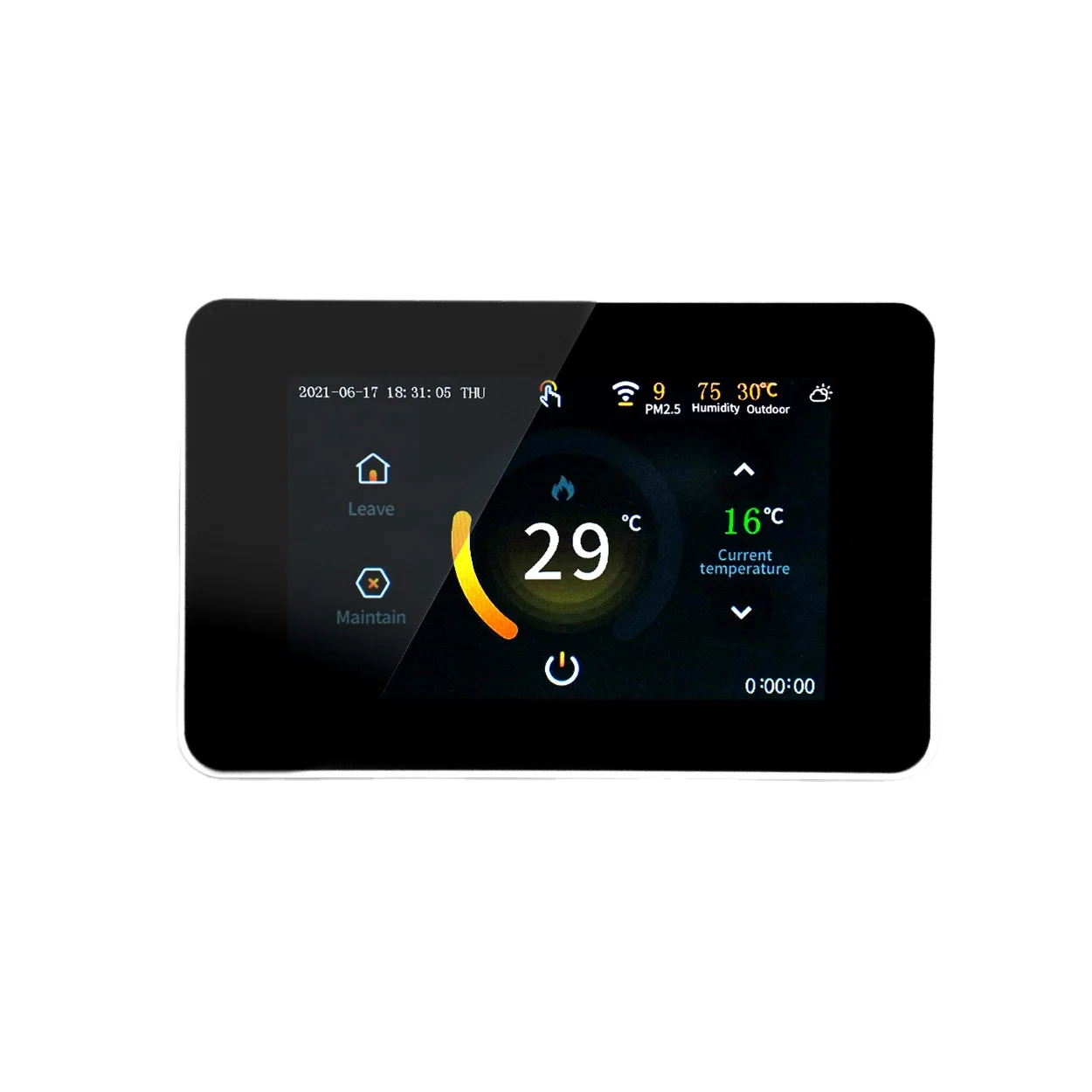 4.3 inch touch color screen wifi thermostat floor heating