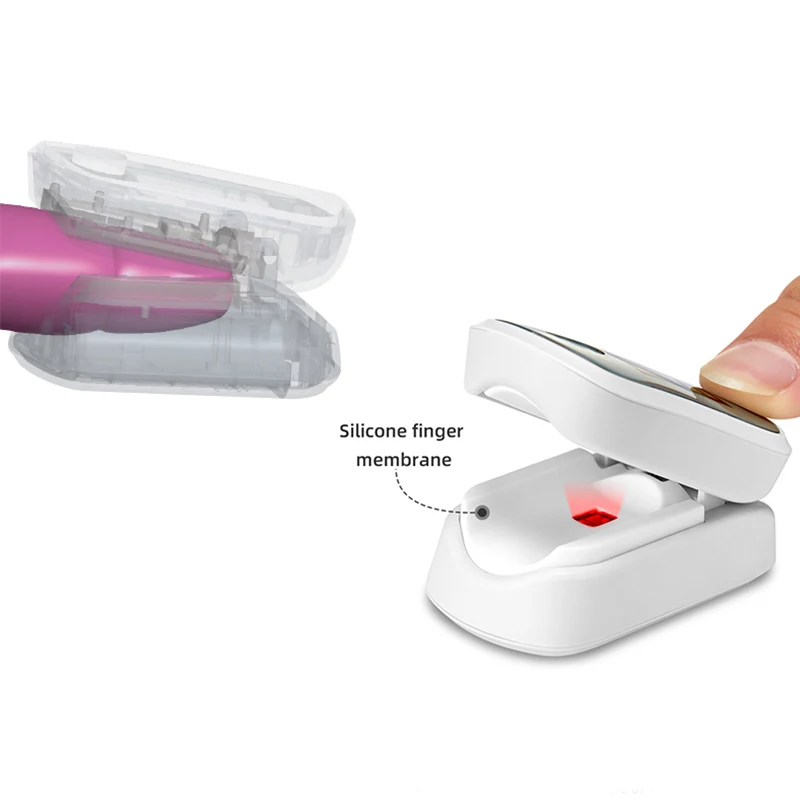 In Stock Precise Silicone Finger Pad Portable Small Exquisite Pulse Oximeter Machine Oled Oximeter Finger Pulse Oximeter