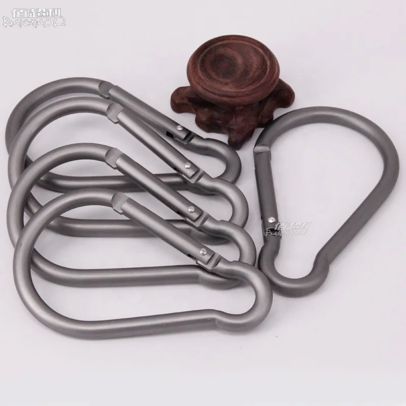 Baichaoli 10# gray  light bulb Aluminum alloy  snap hooks carabiner