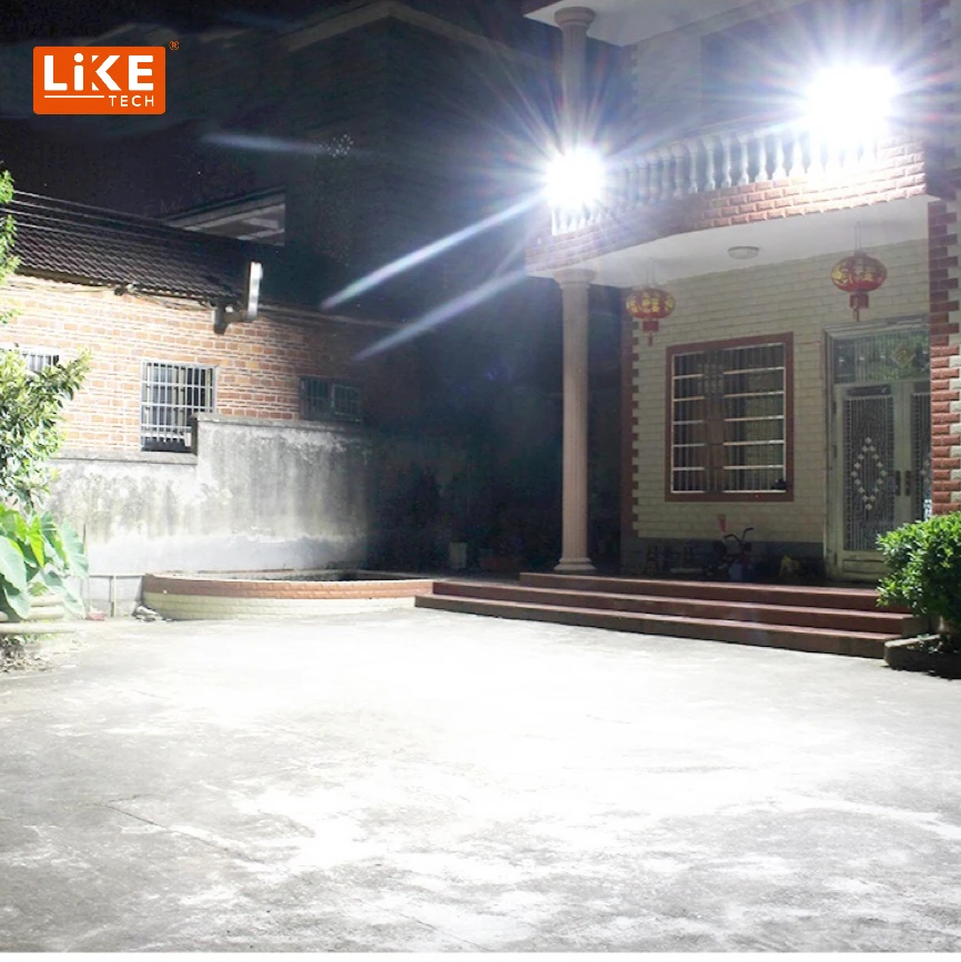 LikeTech 100W 200W 300W 400W 500w 1000W 2000W garden wall mounted waterproof led  outdoor solar flood light
