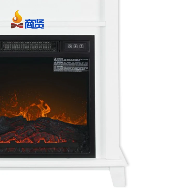 Decorative Wood LED Adjustable electric insert fireplace with mantel