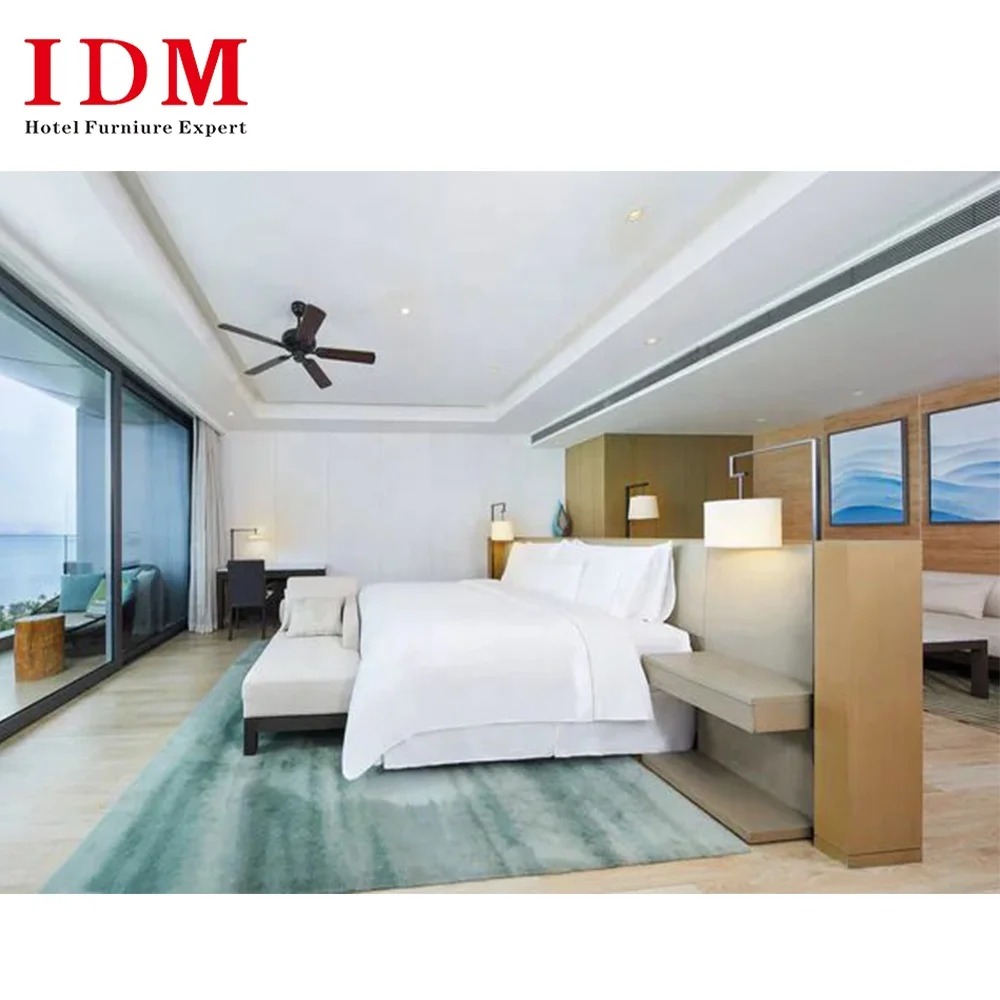 Luxury Resort Hotel Furniture 5 Star Bedroom Sets Southeast Asia Beachstyle Hotel Bed Wood Bedroom Furniture Set