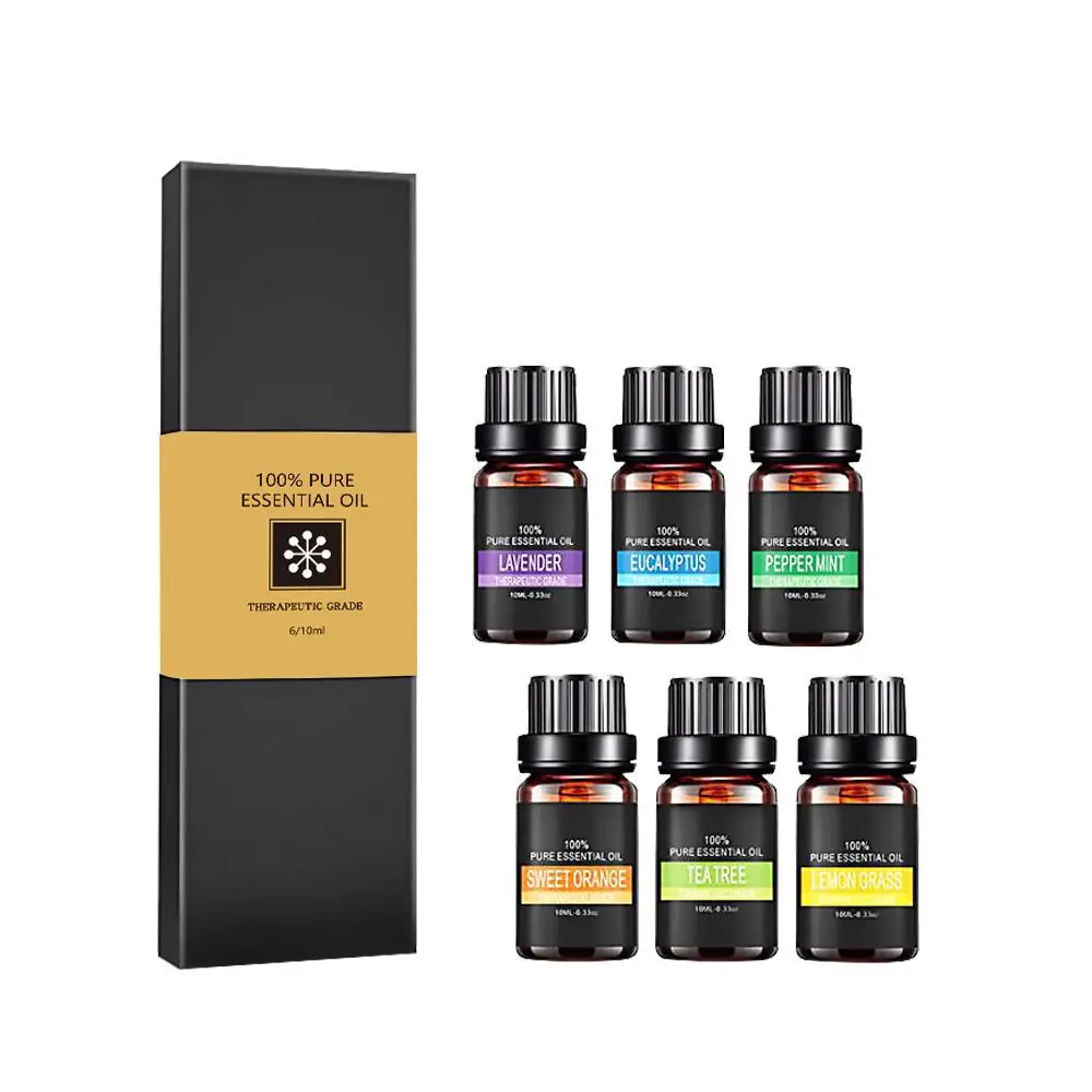 Flower Aromatherapy Essential Oil Bulk Perfume Roller Bottle Natural Pure Lavender Peppermint Tea Tree Massage Essential Oil