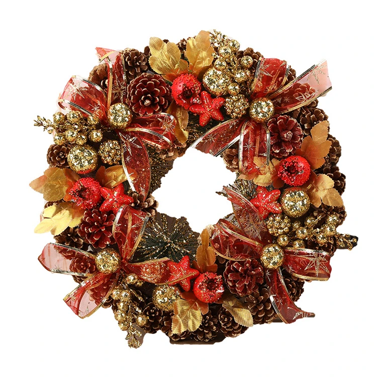 
2020 new design christmas wreath for christmas hanging Ornaments 